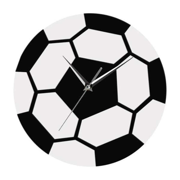 Klassisk fodbold design vægur til væggen