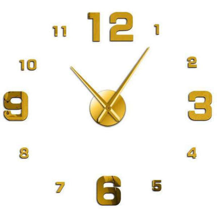 Moderne stort DIY vægur til stuen