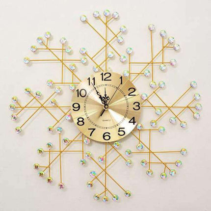 Kreativt design vægur med krystaller