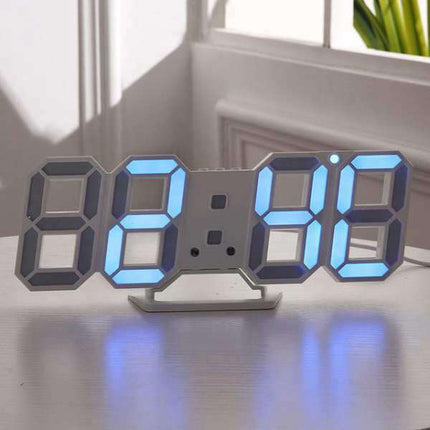 Moderne digitalt 3D LED vægur