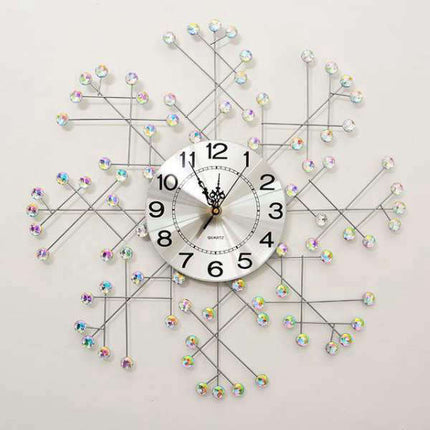 Kreativt design vægur med krystaller