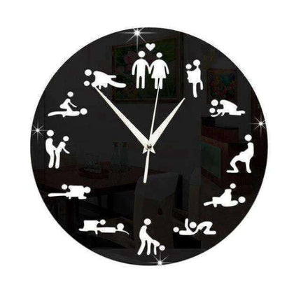 Kamasutra spejl vægur til væggen