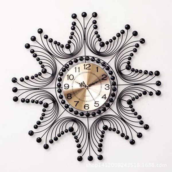 Stort smedejern vægur til stuen