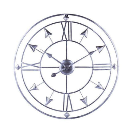 Stort metal vægur med pile design