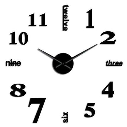 DIY vægur med tal og bogstaver