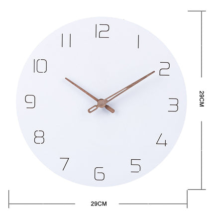 Nordisk design vægur med trævisere