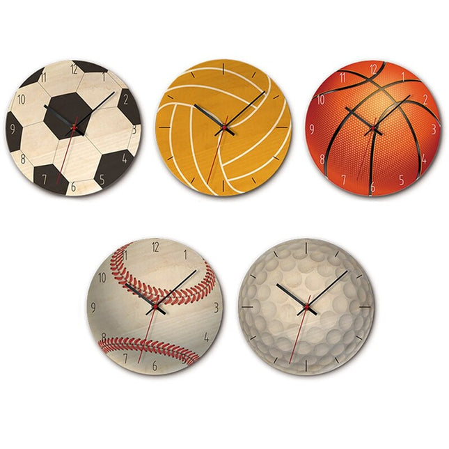 Vægur til børneværelse med fodbold