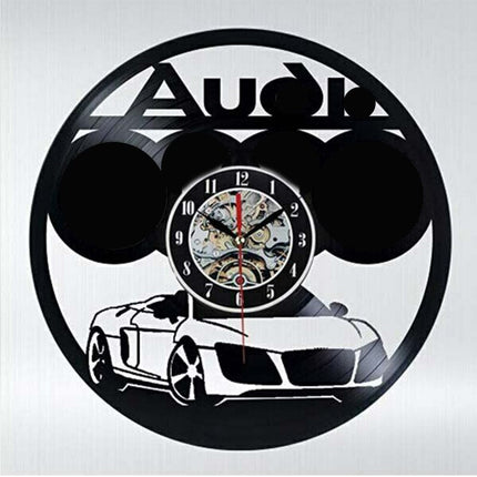 Klassiske biler vægur af vinylplade