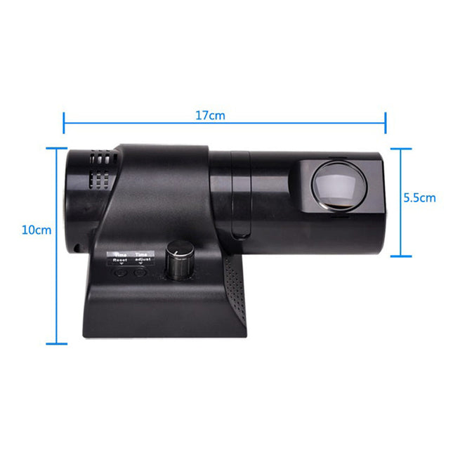 Projektionsur til væg med romertal