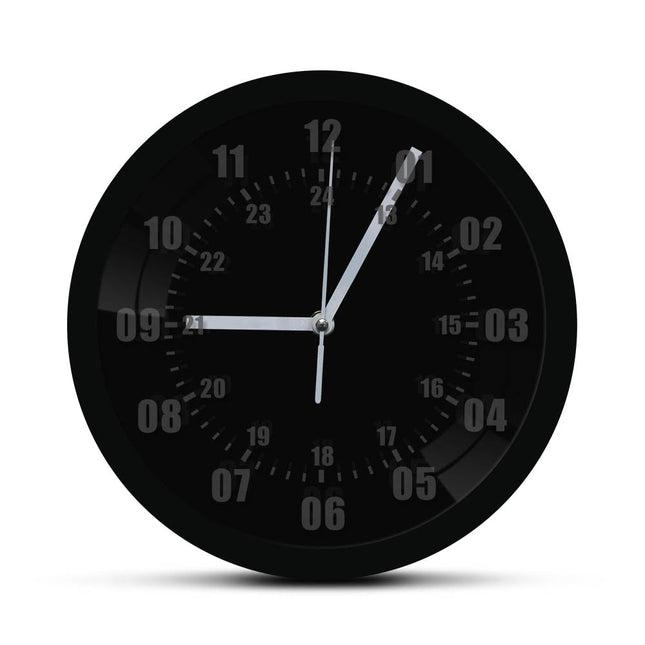 Vægur i militær stil med LED