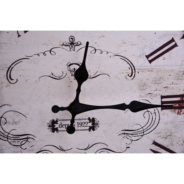 Vintage vægur i træ 35 cm