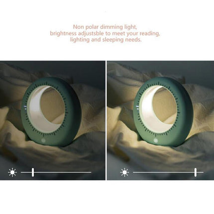 Futuristisk bordur med måne natlampe