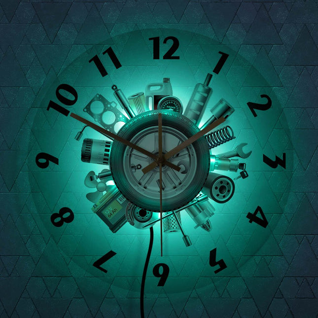 Vægur til autoværksted med værktøj