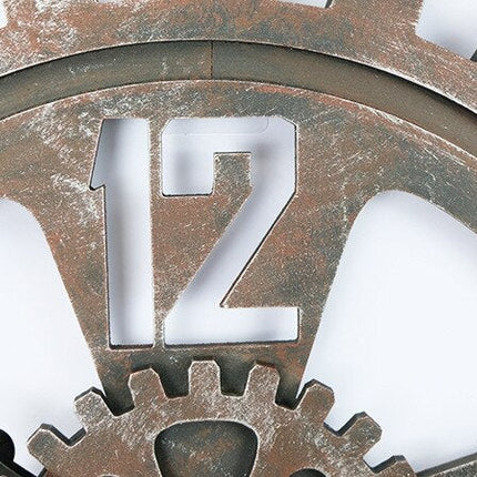 Stort industrielt vægur som tandhjul