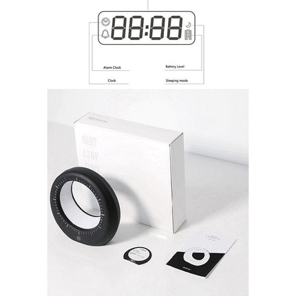 Futuristisk bordur med måne natlampe