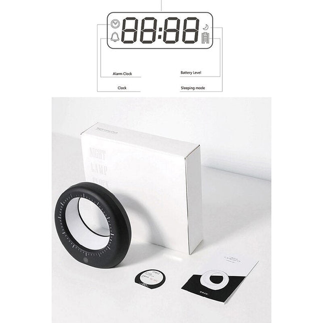 Futuristisk bordur med måne natlampe