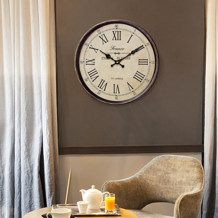 Stort industrielt vægur til stuen