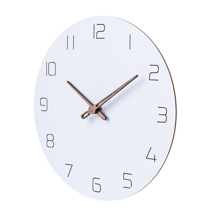 Nordisk design vægur med trævisere