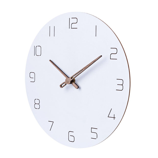 Nordisk design vægur med trævisere