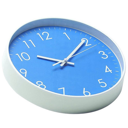 Simpelt blåt vægur til væggen