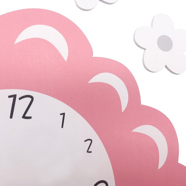 Børneur med svane og blomster