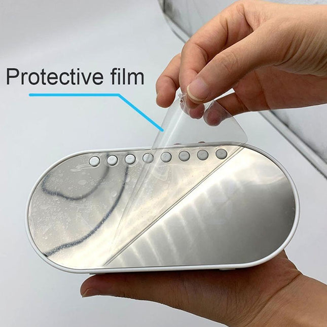 Digitalt vækkeur med stor spejlskærm