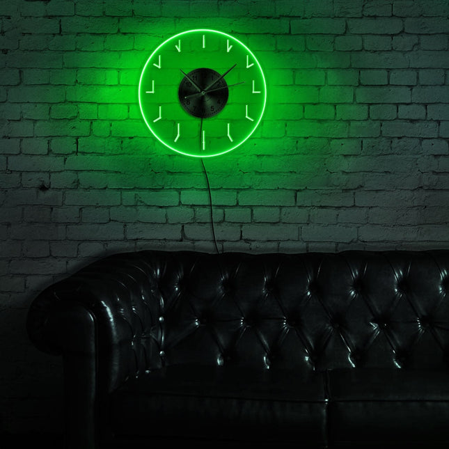Retro vægur med baggrundsbelyst LED
