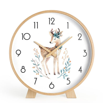 Minimalistisk rundt bordur i lyst træ