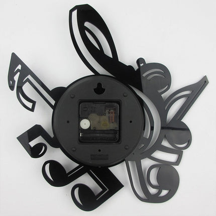 Musikalsk vinyl ur med G-nøgle design