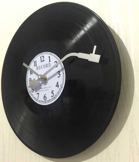 Retro vinylplade ur til væggen