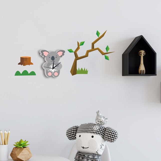 Vægur til børneværelse med koala