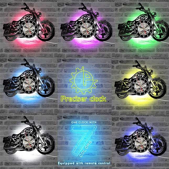 Motorcykel vinylplade ur til garage