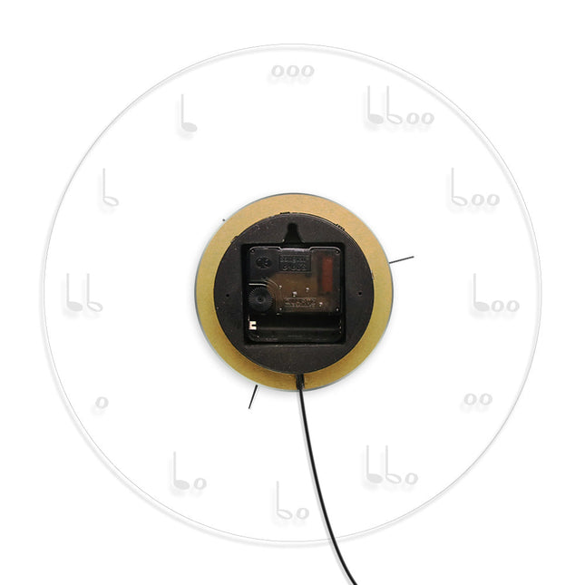 Vægur med musikalsk tema og LED