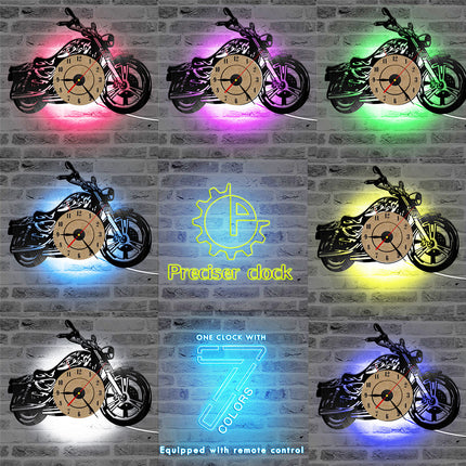 Motorcykel vinylplade ur til garage