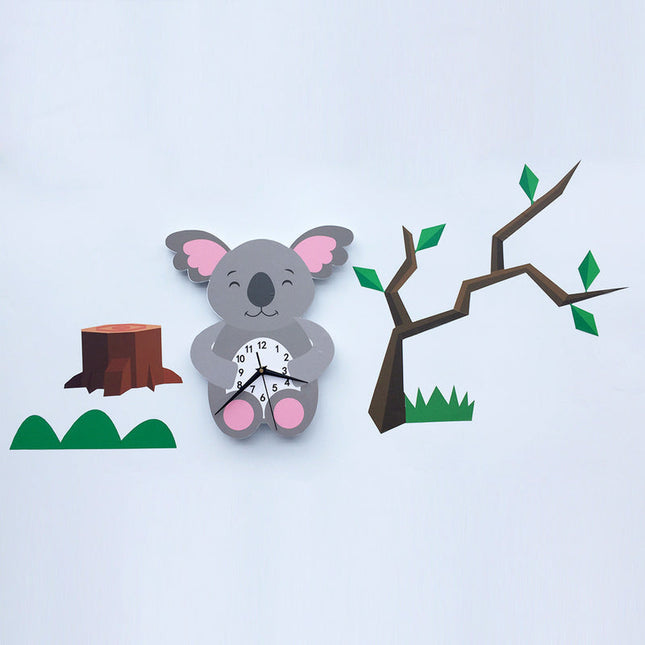 Vægur til børneværelse med koala