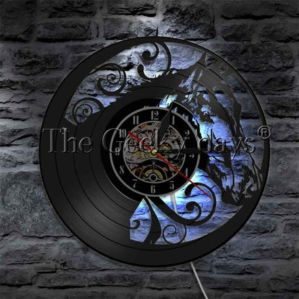 Antik stil heste vægur i vinyl