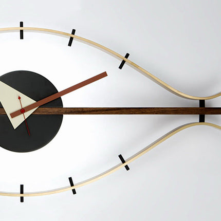 Retro vægur designet som et øje