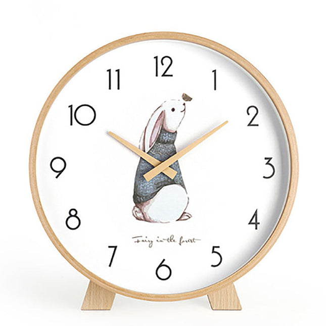 Minimalistisk rundt bordur i lyst træ