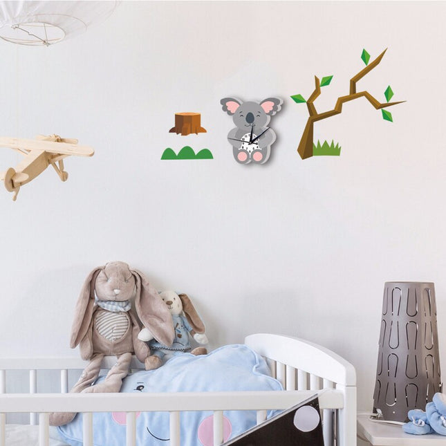 Vægur til børneværelse med koala
