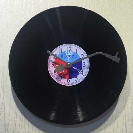 Retro vinylplade ur til væggen