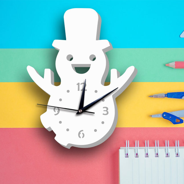 Vægur til børn som snemand