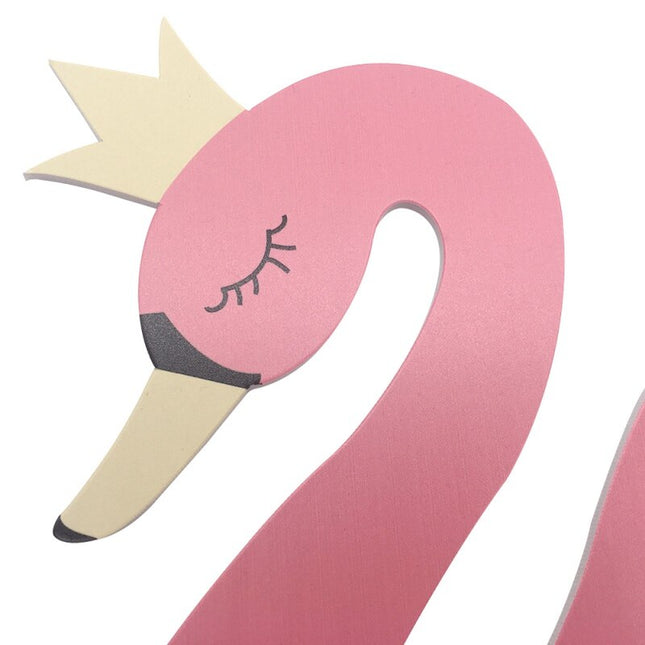 Børneur med svane og blomster