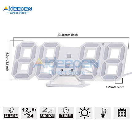 Moderne 3D LED digitalt bordur