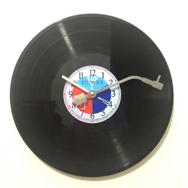 Retro pladespiller design vinyl vægur