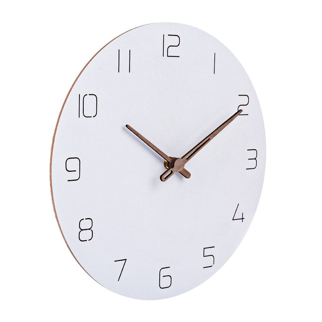 Nordisk design vægur med trævisere