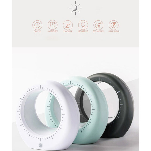 Futuristisk bordur med måne natlampe