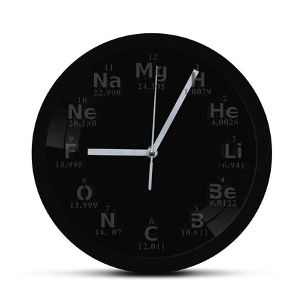 LED vægur med det periodiske system