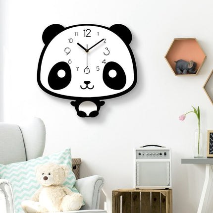 Sødt panda vægur til børneværelse