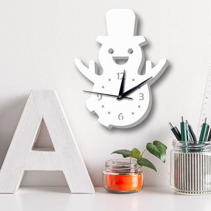 Vægur til børn som snemand