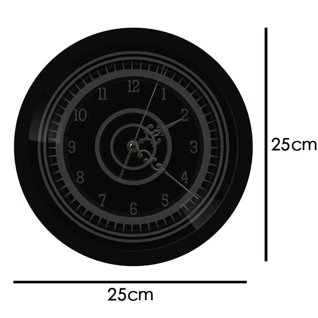 Moderne lysende vægur til soveværelse